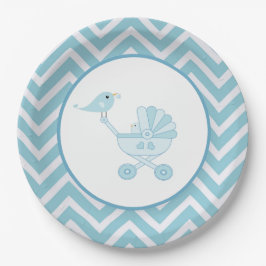 Baby Bird Baby Carriage Baby Shooting Party Pappteller