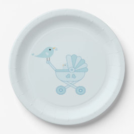 Baby Bird Baby Carriage Baby Shooting Party Pappteller