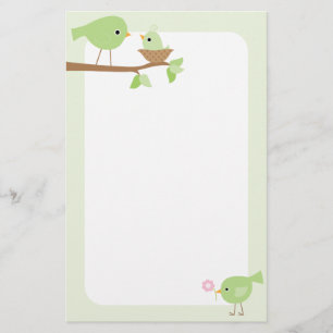Baby-Bird-Nest (pink) Briefpapier