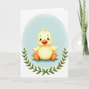 Baby-Bird-Ovalrahmenkarte Karte
