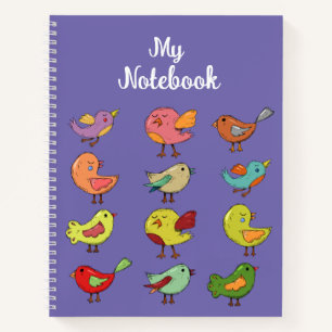 Baby Birds Niedlich Notebook Notizbuch