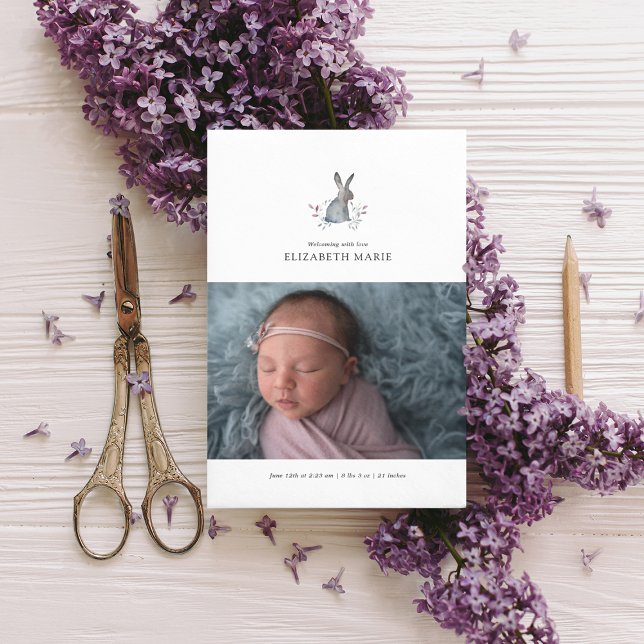 BABY BIRTH-ANKÜNDIGUNG | Aquarellblase Ankündigung (Von Creator hochgeladen)