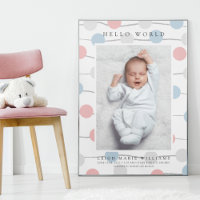 BABY BIRTH Hello Pastel Polka Dots