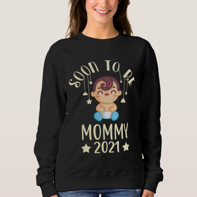 Baby birth mum 2021 pregnancy sweatshirt (Vorderseite)