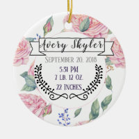 Baby Birth Stats Birth Record Christmas Photo