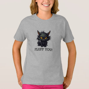 Baby Black Cat Design - Girls' Basic-T - Shirt