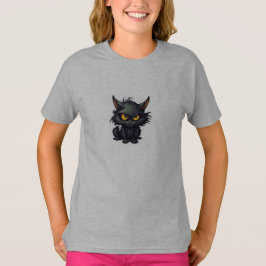 Baby Black Cat Design - Girls' Basic-T - Shirt