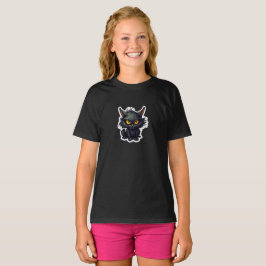Baby Black Cat Design - Girls' Basic-T - Shirt