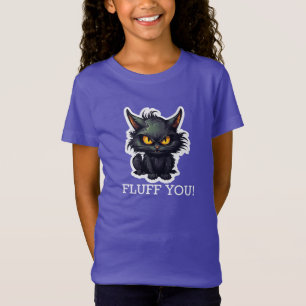 Baby Black Cat Design - Girls' Fine Jersey T - Shi T-Shirt