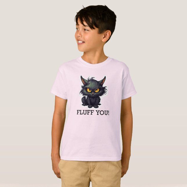 Baby Black Cat Design - Kids' Basic T - Shirt (Vorne ganz)