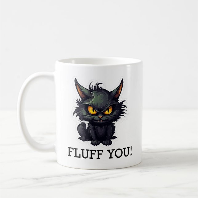 Baby Black Cat Design - Klassische Tasse (Links)