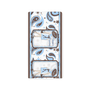 Baby-Blau-Dusche Hersheys Adressaufkleber