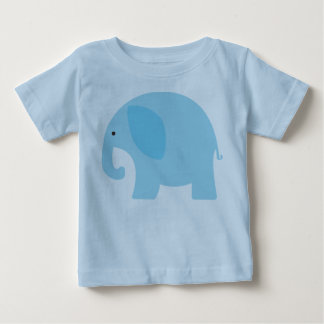Baby-Blau-Elefant Baby T-shirt
