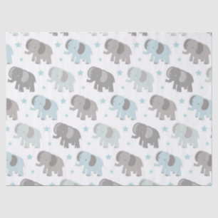 Baby-Blau-Elefant Seidenpapier
