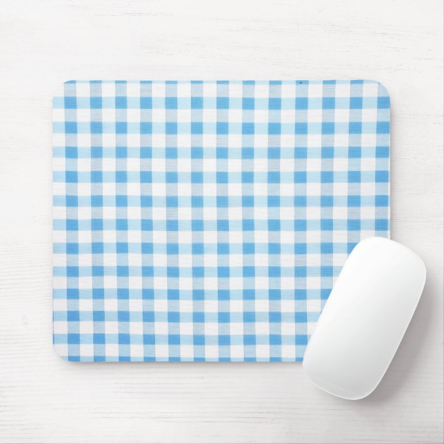Baby Blau Gingham Mousepad (Mit Mouse)