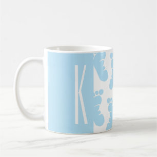 Baby-Blau, Jungen-Baby-Füße Kaffeetasse