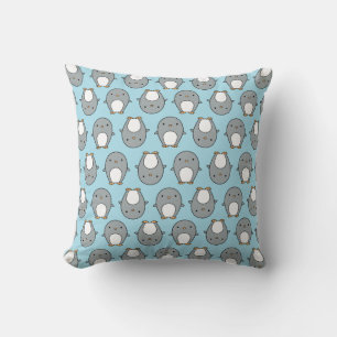 Baby-Blau-Pinguin-Muster Kissen