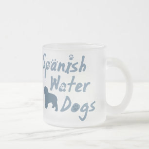 Baby-Blau-spanische Wasser-HundeTasse Mattglastasse