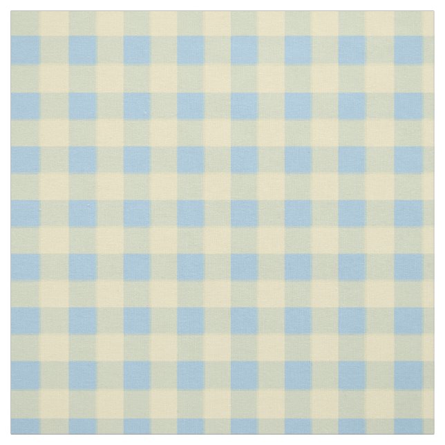Baby-Blau-u. Gelb-Gingham Stoff (Muster)