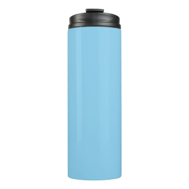 Baby blau (Vollfarbe) Thermosbecher (Vorderseite)