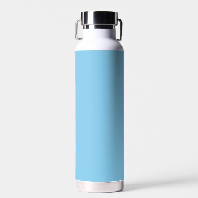 Baby blau (Vollfarbe) Trinkflasche (Vorne)