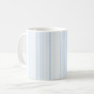Baby Blau Weiß Streifen Kaffeetasse