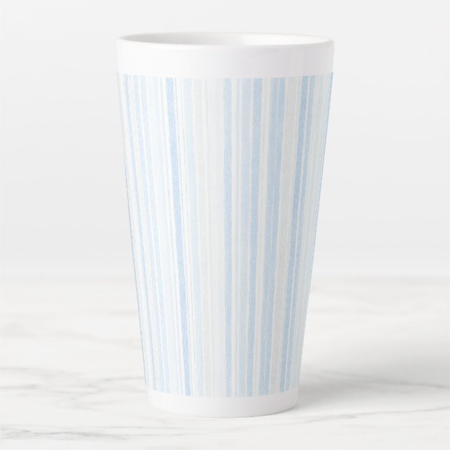 Baby Blau Weiß Streifen Milchtasse (Vorderseite)