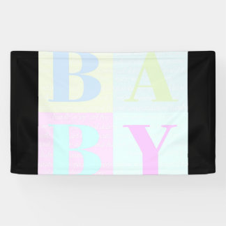 Baby-Blockbuchstaben Banner