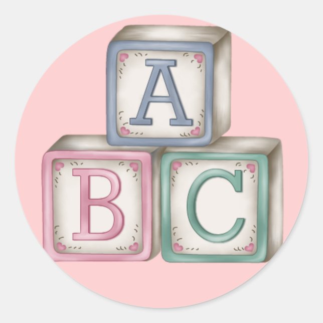 Baby Blocks Stickers (Vorderseite)