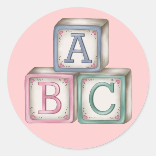 Baby Blocks Stickers (Vorderseite)