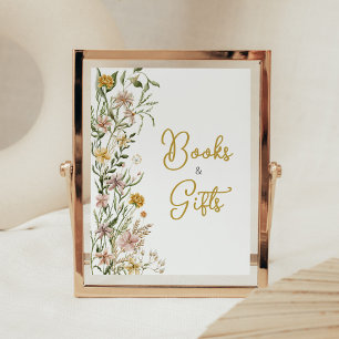 Baby Bloom Wildblume Frühbucher und Geschenke Poster