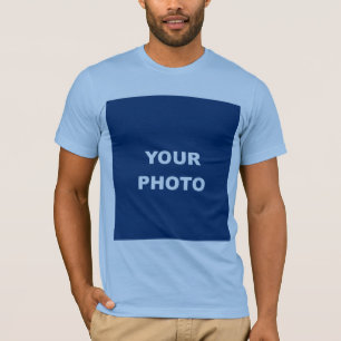 Baby Blue Add Your Image Foto Picture Logo T-Shirt