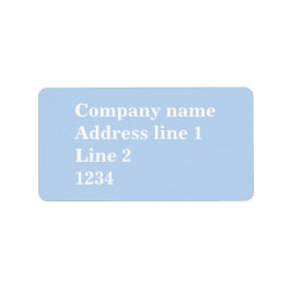 Baby Blue Adressaufkleber