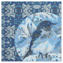 Baby Blue Bird Fabric Stoff