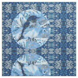 Baby Blue Bird Fabric Stoff