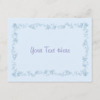 Baby Blue Bubble Border Design angepasst