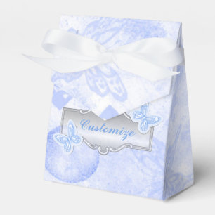 Baby Blue Butterfells & Balloons Gefälligkeitsbox Geschenkschachtel