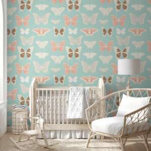 Baby Blue Butterflies Wallpaper Tapete