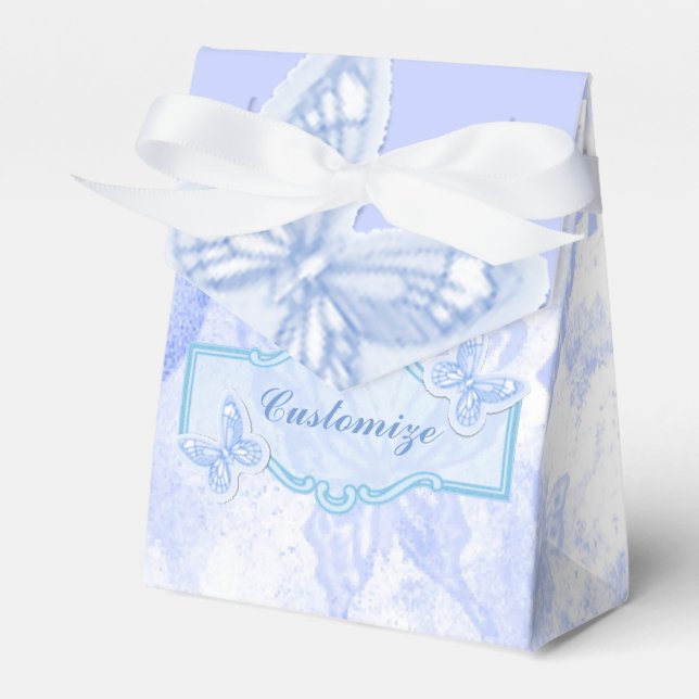 Baby Blue Butterfly Gevor Box Geschenkschachtel (Vorderseite)