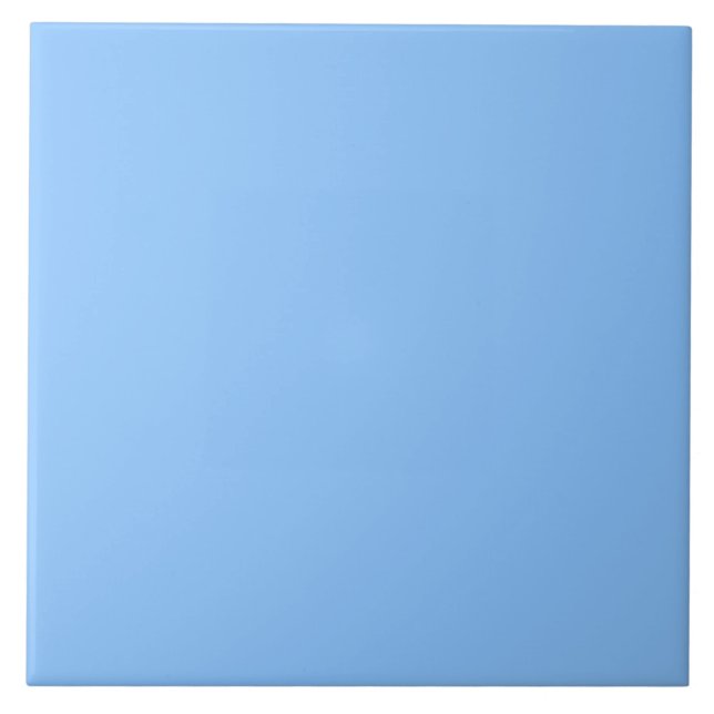 Baby Blue, Cloudy Sky | #8BC5FF Fliese (Vorderseite)