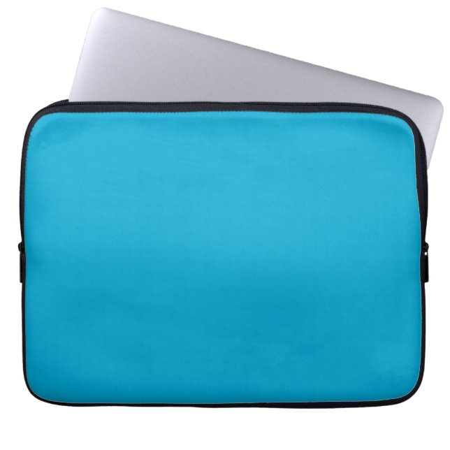 Baby Blue Cool und einfach, solide Farbe Laptopschutzhülle (Vorderseite)