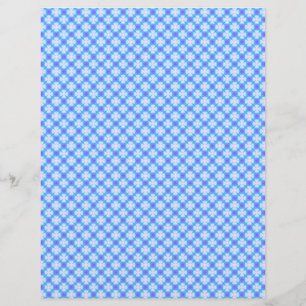 Baby Blue Daisy Karierte Scrapbook-Handbuchseiten