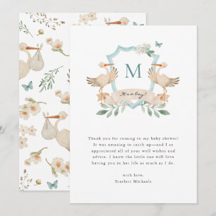 Baby Blue Dankykarte Dankeskarte