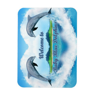 Baby Blue Dolphin Magnet
