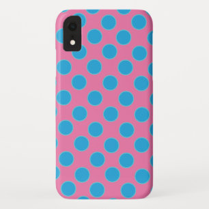 Baby Blue Dots auf rosa Hintergrund Case-Mate iPhone Hülle