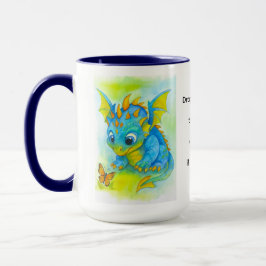 Baby Blue Dragon Mug Tasse