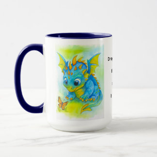 Baby Blue Dragon Mug Tasse