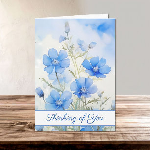 Baby Blue Eyes Watercolor Entschuldigung für Ihren Karte