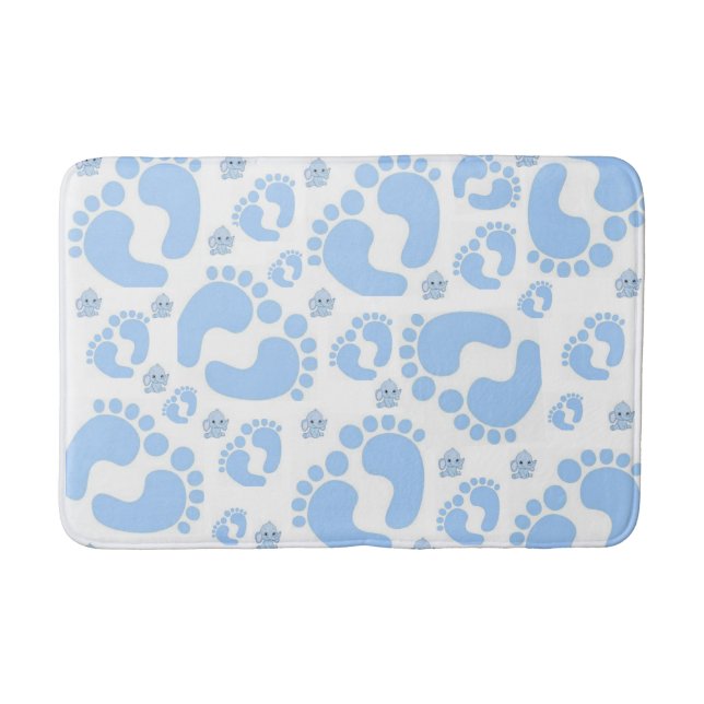 Baby Blue Feet Boy Badezimmer Badewanne Mat Badematte (Vorderseite)
