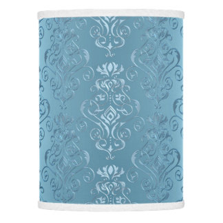 Baby Blue Floral Damask